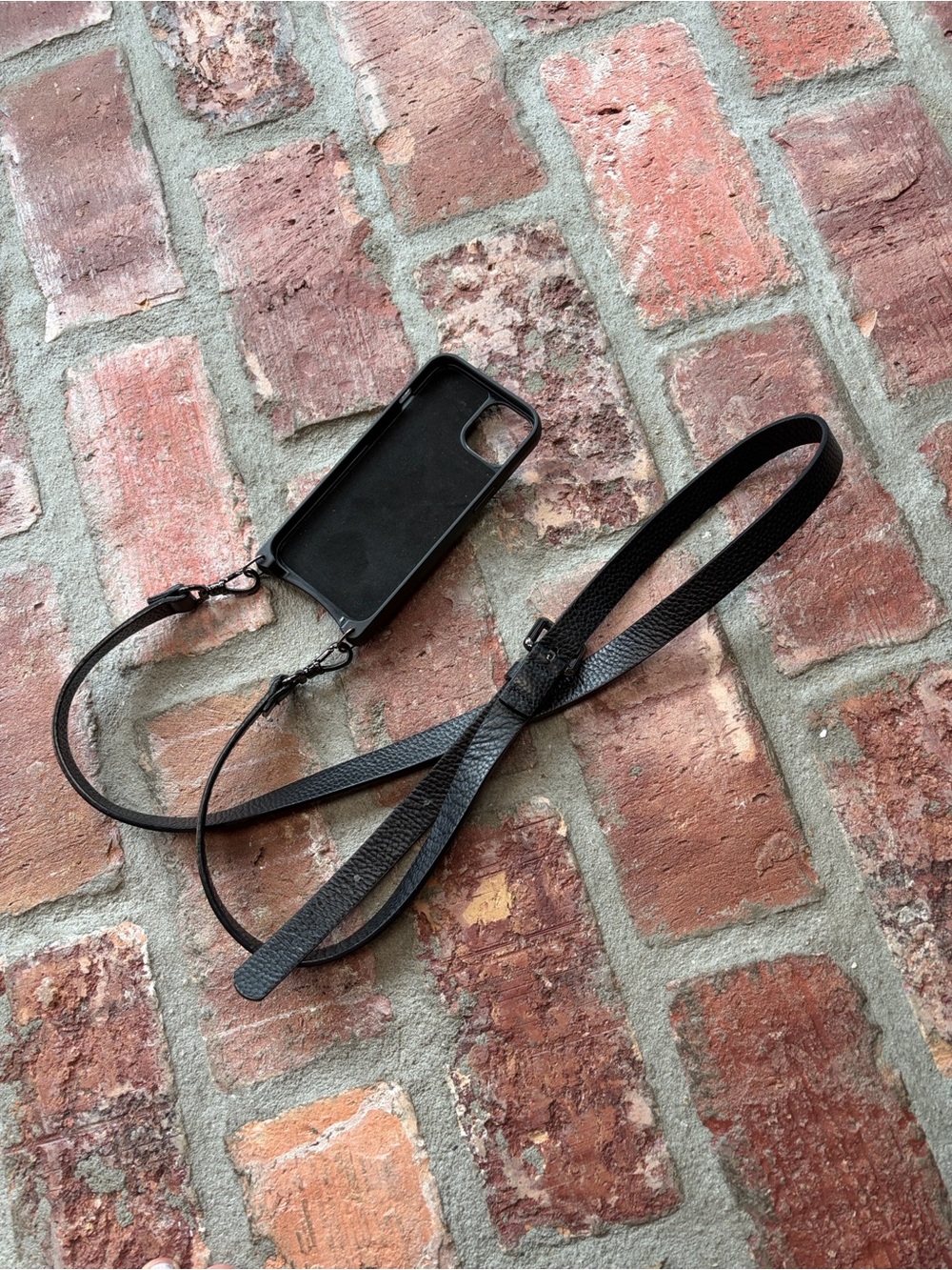 Crossbody Bandolier Black/Pewter for iPhone 13